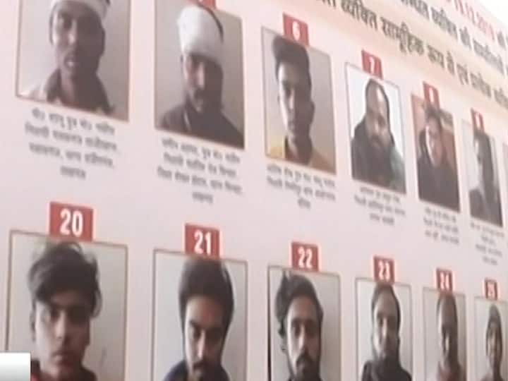 lucknow hoardings of miscreants of caa violence displayed ANN लखनऊ: CAA प्रदर्शन के दौरान तोड़फोड़ करने वाले 57 लोगों की तस्वीरें प्रशासन ने सार्वजनिक की, होर्डिंग लगाए