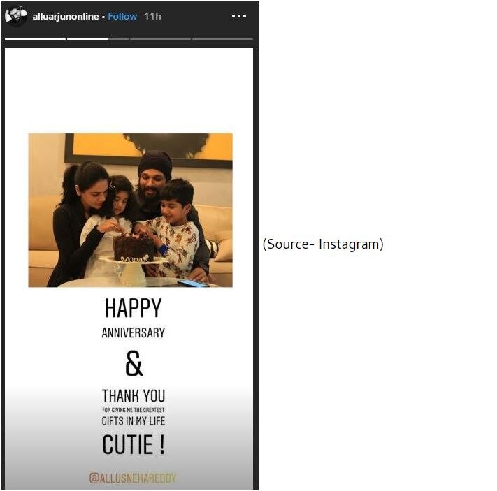 अल्लू अर्जुन ने Throwback तस्वीर शेयर कर पत्नी से कही दिल की ये बात