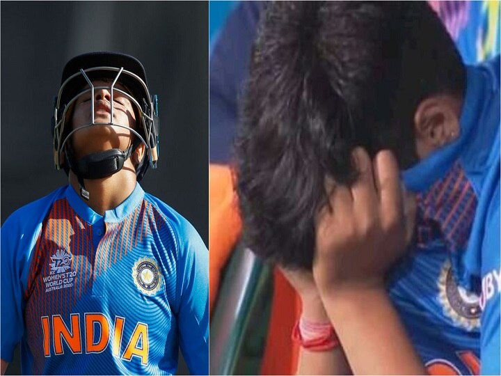 Womens T20 World Cup: Shafali Verma breaks down after Indias dismal display in the final टी20 वर्ल्ड कप फाइनल: पहले हुईं 2 पर आउट और फिर मैच हारने के बाद शेफाली के आंखों से निकल आए आंसू