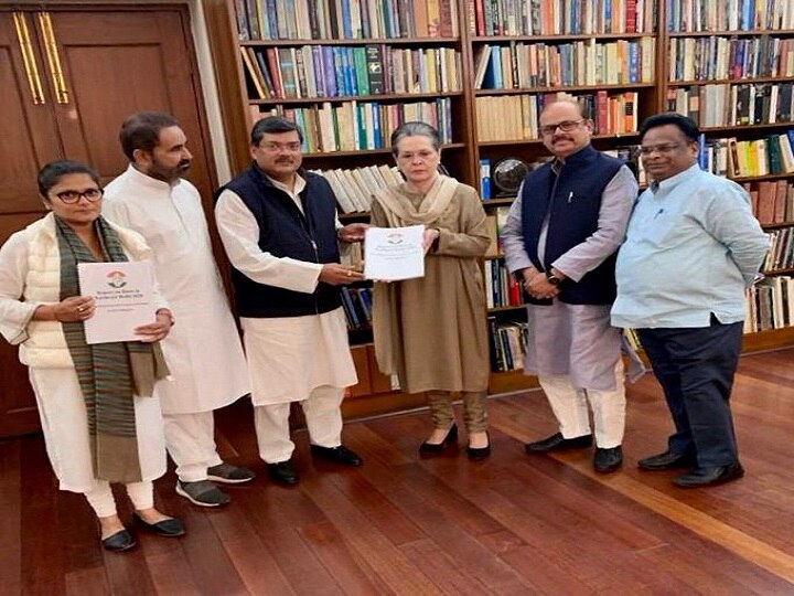 Delhi Violence Congress fact finding team submit report to Sonia Gandhi दिल्ली हिंसा: फैक्ट फाइंडिंग टीम ने सोनिया गांधी को सौंपी रिपोर्ट, कहा- भड़काऊ बयान देने वाले बीजेपी नेताओं पर दर्ज हो FIR