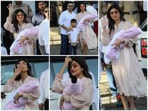 PHOTOS: पहली बार बेटी समीषा के साथ एयरपोर्ट पर स्पॉट हुईं शिल्पा शेट्टी, यहां देखिए पूरे परिवार की सबसे पहली तस्वीरें