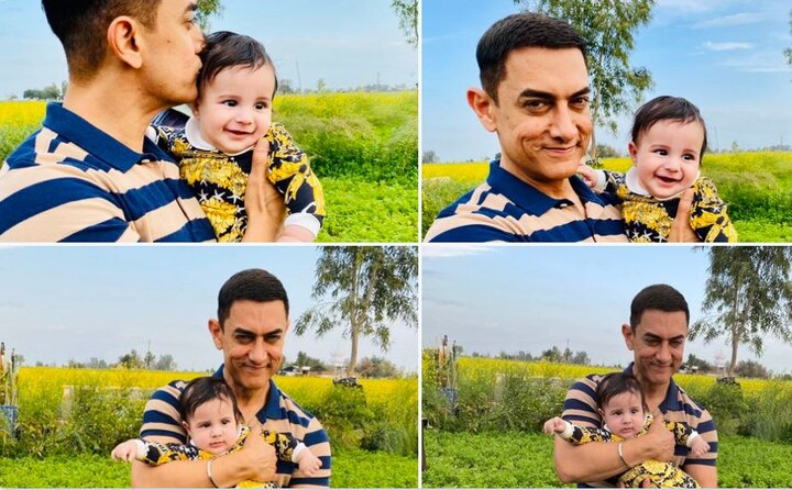 Aamir Khan and Gippy Grewal's children are going viral from the set of the film 'Lal Singh Chadha' फिल्म 'लाल सिंह चड्ढा' के सेट से आमिर खान और गिप्पी ग्रेवाल के बच्चे ये तस्वीरें हो रही हैं वायरल