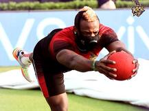 IPL 2020: KKR ने निकाला कोरोनावायरस से बचने का तरीका, आंद्रे रसेल के जरिए दिया ये मैसेज