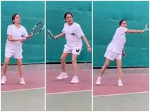 VIDEO: 60 साल की उम्र में टेनिस कोर्ट में उतरीं नीना गुप्ता, स्पोर्ट लुक में दिखा जबरदस्त अंदाज