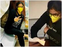 Coronavirus के डर से रवीना टंडन ने मास्क लगाकर की ट्रेन के केबिन की सफाई, यहां देखिए Viral Video