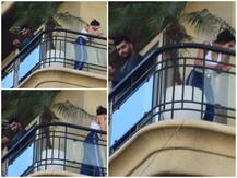 Photos: इंडियन हीरोज के एक ही बालकनी में साथ ताली बजाते दिखे अर्जुन-मलाइका, सामने आईं ये तस्वीरें