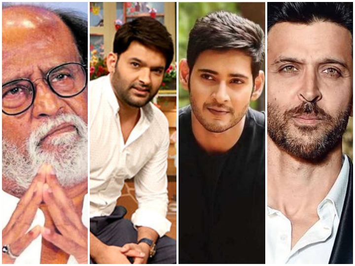 Coronavirus: Many celebrities including Hrithik Roshan, Mahesh Babu, Kapil Sharma extended their helping hand Hrithik Roshan Mahesh Babu Kapil Sharma Rajinikanth donates for coronavirus relief fund