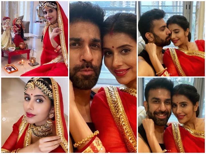 बॉलीवुड अभिनेत्री सुष्मिता सेन के भाई राजीव सेन ने टीवी अभिनेत्री चारू असोपा के साथ शादी की थी. अब ये कपल शादी के बाद पहला गणगौर मना रहा है. (Photo credit: Instagram)