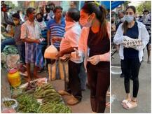 Lockdown में कुछ इस अंदाज में घर से सब्जी-अंडे खरीदने निकलीं नुसरत जहां, तस्वीरें हो रही हैं वायरल