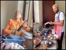 Lockdown में रितेश देशमुख की आई शामत, जेनेलिया ने हाथ में बेलन लेकर धुलवाए बर्तन, देखें VIDEO