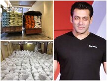 सलमान खान ने मजदूरों के लिए ट्रकों से भेजा खाना, विधायक जीशान सिद्दीकी ने शेयर की तस्वीरें