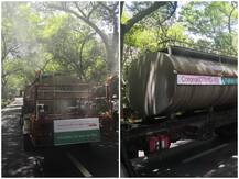 यूपी: नोएडा में कोरोना वायरस से लड़ने के लिए सड़कों पर उतरा वज्र वाहन