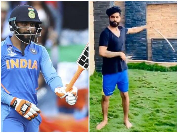 लॉकडाउन के दौरान रवींद्र जडेजा ने फैंस को दिखाई तलवारबाजी, डेविड वॉर्नर भी हो गए भौचक्का How good: David Warner in awe of Ravindra Jadejas sword swinging skills लॉकडाउन के दौरान रवींद्र जडेजा ने फैंस को दिखाई तलवारबाजी, डेविड वॉर्नर भी हो गए भौचक्का