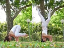 जैकलीन फर्नांडिज़ ने किया शीर्षासन, VIDEO में दिखी एक्ट्रेस की बेहतरीन फिटनेस