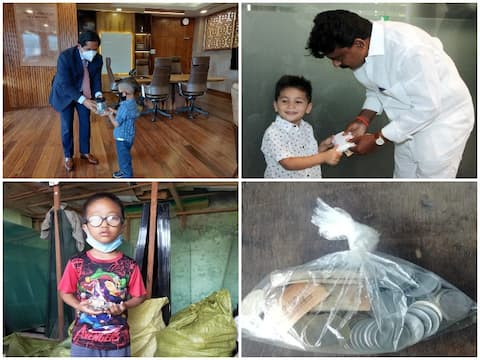 कोरोना संक्रमणः आंध्र प्रदेश में 4 साल के बच्चे ने CM फंड में दिया दान, साइकिल के लिए बचा रहा था पैसा कोरोना संक्रमणः आंध्र प्रदेश में 4 साल के बच्चे ने CM फंड में दिया दान, साइकिल के लिए बचा रहा था पैसा