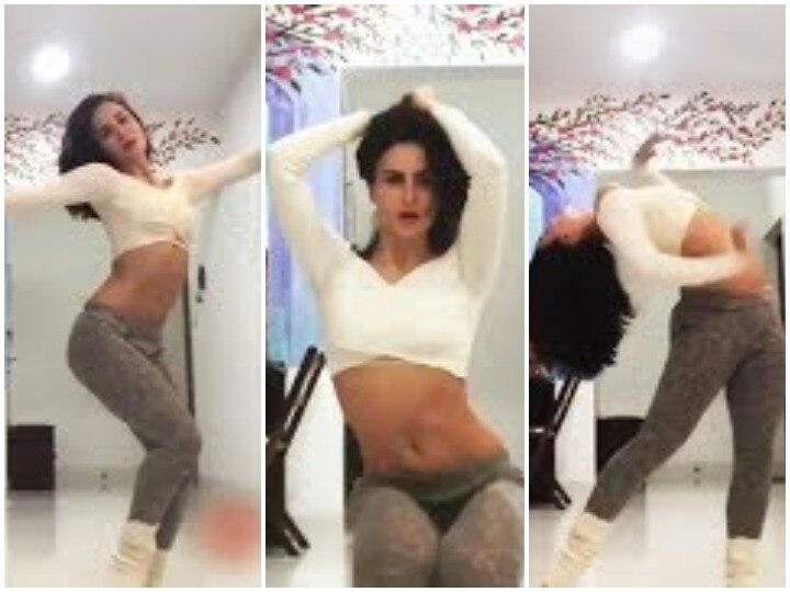 Elli Avram belly dance video goes viral over internet VIDEO: लॉकडाउन में जमकर बैली डांस कर रही हैं एली अवराम, तेजी से वायरल हो रहा है ये वीडियो