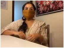 Video: विद्या बालन ने ब्लाउज पीस से घर पर बनाया फेस मास्क, फैंस से कहा- 'अपना देश अपना मास्क'