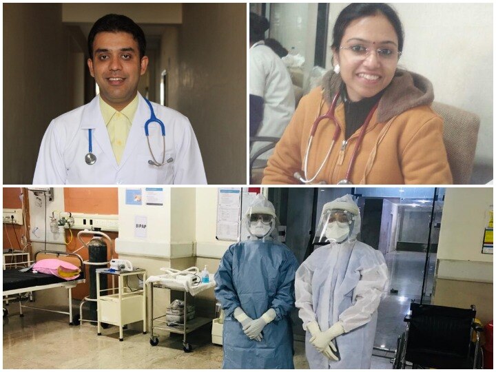 Coronavirus: doctor couple become corona warriors, successfully delivered corona positive woman ANN Coronavirus: डॉक्टर दंपत्ति बने कोरोना वॉरियर्स, सफलता पूर्वक कराई कोरोना पॉजिटिव महिला की डिलिवरी