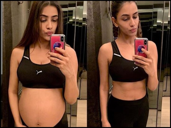 Actress smirti khanna transforms her body in a one week after give birth to baby डिलीवरी के एक हफ्ते बाद ही वापस शेप में आई ये एक्ट्रेस, Photo शेयर कर सबको किया हैरान
