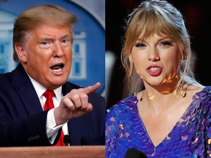 American singer Taylor Swift tightens President Donald Trump राष्ट्रपति ट्रंप के ट्वीट पर अमेरिकी सिंगर टेलर स्विफ्ट ने साधा निशाना, 2 मिलियन से ज्यादा लोगों ने पसंद किया