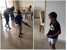 शिखर धवन घर में लगा रहे थे झाड़ू, बेटे जोरावर ने गाड़ी से एंट्री मार कहा- 'ले तेरा बाप आया'