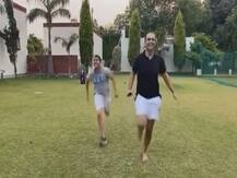 बेटे के साथ वीरू की रेस देखकर फैंस हुए खुश, कहा- बाप तो बाप होता है