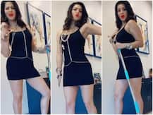 शॉर्ट ब्लैक ड्रेस में Sunny Leone ने लगाया पोछा, VIDEO में एक्ट्रेस का दिखा बेहद दिलकश अंदाज