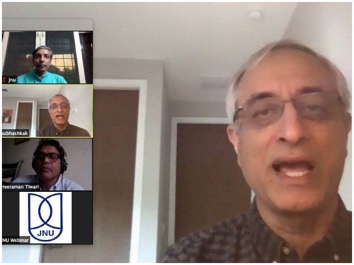 webinar held on Bhagavad Gita in JNU , more than 400 people from all over the country attended