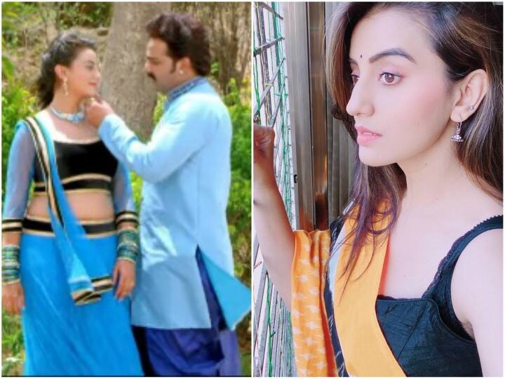 Bhojpuri Song Video Pawan Singh and Akshara Singh Bhojpuri Gana Piparwa Ke Tarawa from Tridev watch video Bhojpuri Song Video: पवन सिंह और अक्षरा सिंह के रोमांटिक गाने को यूट्यूब पर मिले 10 करोड़ से अधिक व्यूज