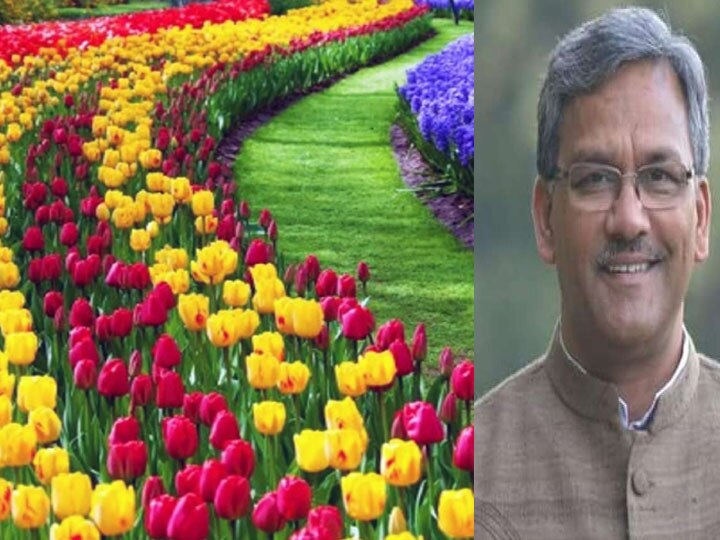 Uttarakhand CM Trivendra Singh Rawat shares first pics of Tulip Garden सोशल मीडिया पर छा गई उत्तराखंड के ट्यूलिप गार्डन की खूबसूरती, उमर अब्दुल्ला ने कही ये बात