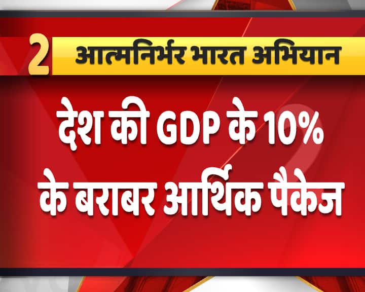 किसानों, श्रमिकों, मध्यमवर्ग के लोगों समेत समाज के सभी प्रभावित वर्गों और क्षेत्रों को राहत देने के लिये 20 लाख करोड़ रुपये के विशेष आर्थिक पैकेज की घोषणा की.