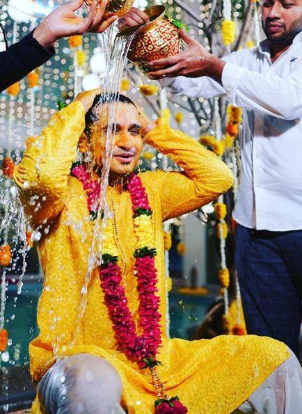 सिल्वर स्क्रीन सेलेब्रिटीज के नाम से एक फैनपेज ने, अभिनेता की शादी की तस्वीरों और वीडियो को साझा किया.(Photo credit: @actor_nikhil Instagram)