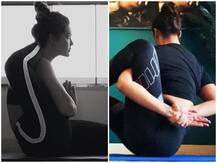 लॉकडाउन में योगा कर अपने को फिट रख रही हैं ईशा गुप्ता, देखिए योग गुरू रामदेव को टक्कर देने वाले योगासन की तस्वीरें