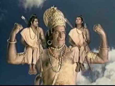 Sitting on the shoulder of 'Hanuman' crossed 'Ram-Laxman' Sagar, know how the shooting of the scene took place 'हनुमान' के कंधे पर बैठ कर 'राम-लक्ष्मण' ने पार किया था सागर, जानें कैसे हुई थी सीन की शूटिंग