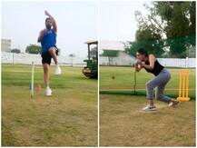 अनोखे अंदाज में दीपक चाहर ने अपनी बहन के सामने की गेंदबाजी, अंत में दे दिया ये ट्विस्ट, देखें वीडियो