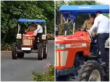 फॉर्महाउस में ट्रैक्टर चलाते देखे गए एमएस धोनी, खेती का भी है शौक, यहां देखें वीडियो