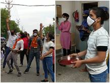 लॉकडाउन में बिलों को लेकर ABVP का प्रदर्शन, थाली में खून भरकर पहुंचे बिजली कंपनी के दफ्तर