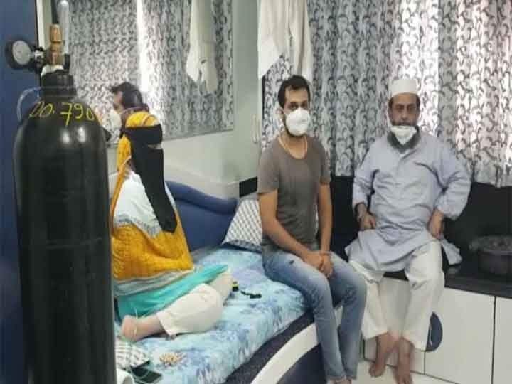 family convert bedroom into a medical room in their home in mumbai ANN मुंबई: अस्पतालों में नहीं मिला बेड तो घर में ही बना लिया ऑक्सीजन सुविधा से लैस मेडिकल रूम