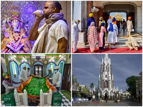 तस्वीरें: करीब ढाई महीने बाद खुले धार्मिक स्थल, नियमों के साथ शुरू हुई पूजा-इबादत और प्रार्थना तस्वीरें: करीब ढाई महीने बाद खुले धार्मिक स्थल, नियमों के साथ शुरू हुई पूजा-इबादत और प्रार्थना