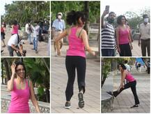 Photos: वर्कआउट करने सड़क पर निकली मल्लिका शेरावत के पीछे पड़े पैपराजी और फैंस, हो गई ऐसी हालत