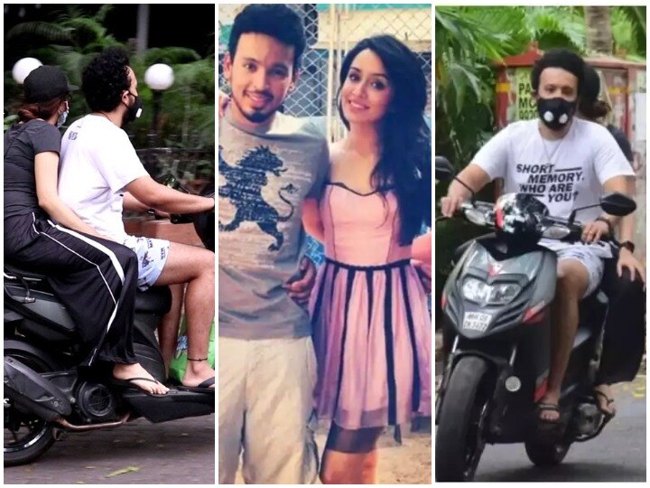 shraddha kapoor on scooty ride with rumoured boyfriend rohan shrestha video goes viral over social media  Video: ब्वॉयफ्रेंड के साथ स्कूटी पर घूमने निकलीं श्रद्धा कपूर, कैमरा देखकर यूं छुपा लिया चेहरा