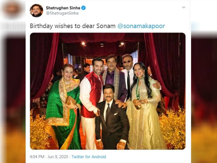 सोनम कपूर को बर्थडे विश करने पर ट्रोल हुए शत्रुघ्न सिन्हा, डिलीट किया पोस्ट