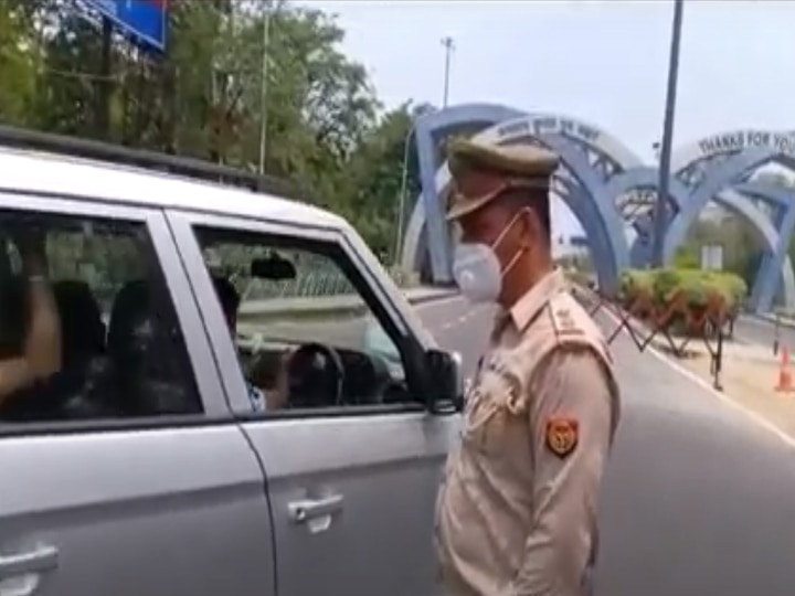 Security Tightened by Noida Police on Noida Delhi border regarding increasing Covid 19 cases नोएडा: कोरोना के बढ़ते मामले को लेकर नोएडा-दिल्ली बॉर्डर पर पुलिस सख्त, जानें-किसे मिलेगी आने-जाने की अनुमित