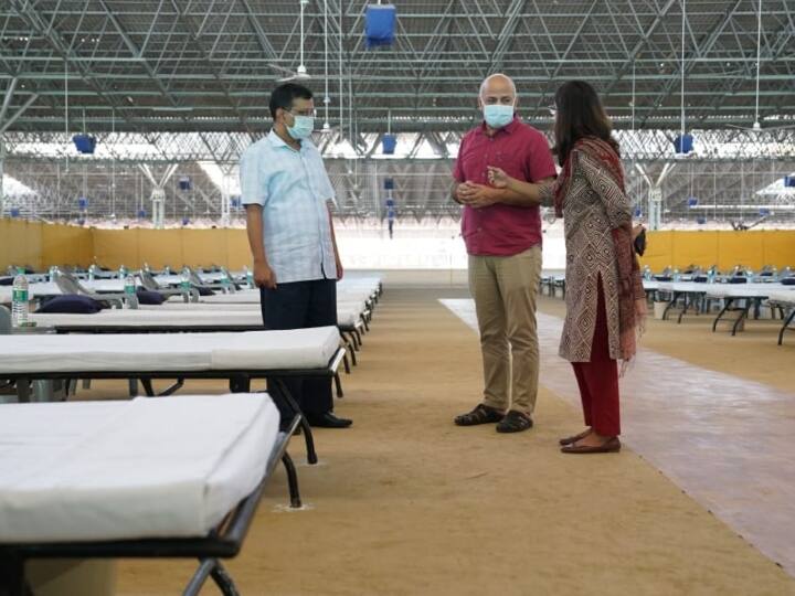Delhi CM Arvind Kejriwal visits 10000 bed Covid Care Center will be ready by first week of July ANN सीएम केजरीवाल ने किया 10 हजार बेड वाले कोविड केयर सेंटर का दौरा, जुलाई के पहले हफ्ते तक हो जाएगा तैयार