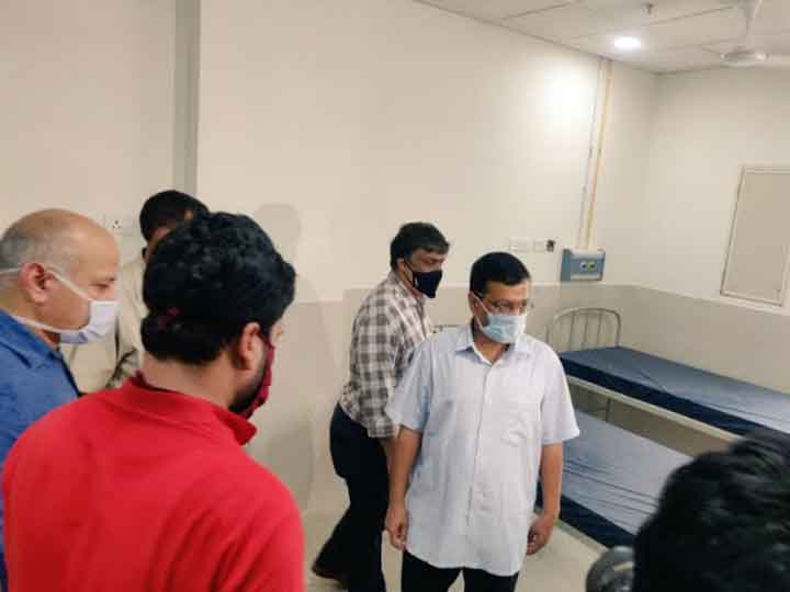 सीएम केजरीवाल ने बुराड़ी में 450 बेड वाले अस्पताल का दौरा किया, जल्द शुरू होगा कोरोना के मरीजों का इलाज Arvind Kejriwal visits 450 bed hospital in Burari, treatment will start soon ANN