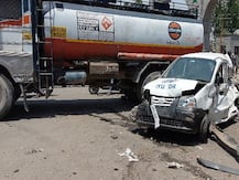 जम्मूः बेकाबू ट्रॉले ने पेट्रोल टैंकर समेत कई वाहनों को मारी टक्कर, एक शख्स की मौत