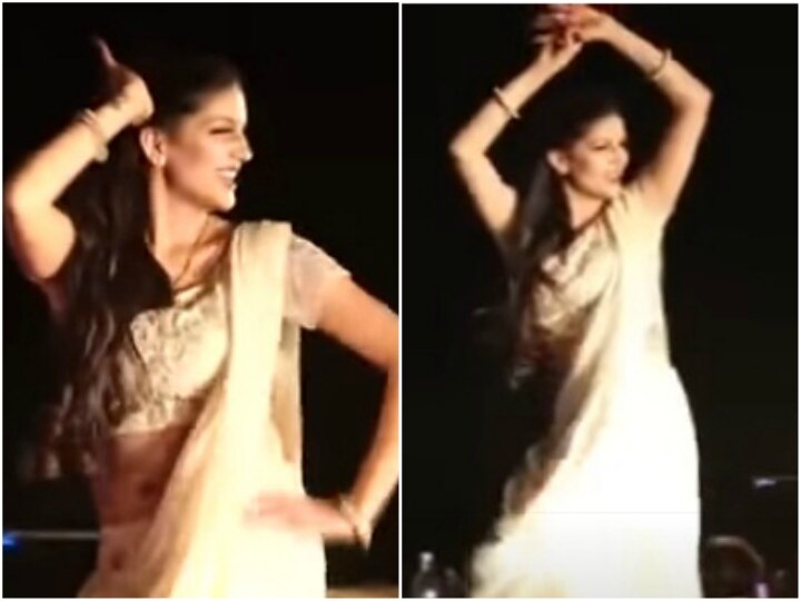 Sapna Choudhary haryanvi song dance on daud ki chori watch video साड़ी पहने सपना चौधरी ने 'दाऊद की छोरी' सॉन्ग पर किया धमाकेदार डांस, देखें VIDEO