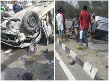 जम्मू: बर्थडे पार्टी से लौट रहे युवकों की तेज रफ्तार कार सड़क पर पलटी, दो की मौत