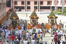 Jagannath Rath Yatra: धूमधाम से निकाली जा रही है रथयात्रा, देखें तस्वीरें