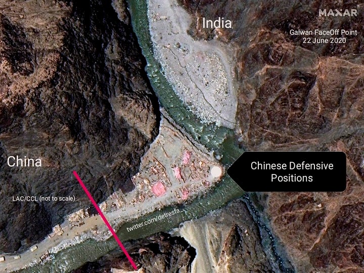 China erects new tents & posts again at the Clash site in Galwan Valley shows new satellite images ANN India China Latest News: गलवान में फिर तनातनी बढ़ा रहा चीन, समझौते के बाद संघर्ष वाली जगह पर दोबारा लगाए टेंट